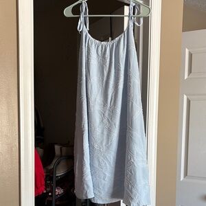 Chic Light Blue Mini Dress